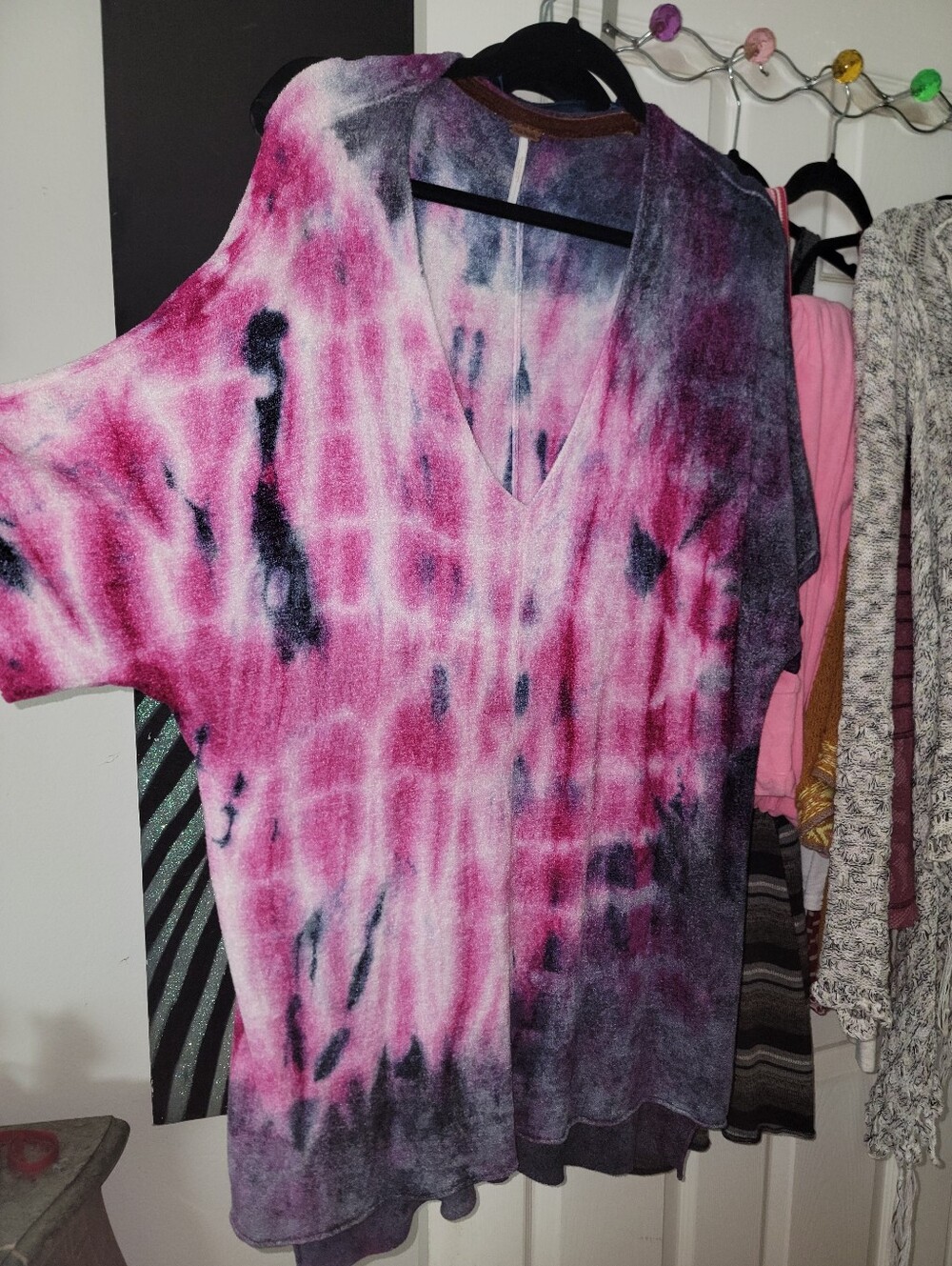 Free People Tie Dye Top Oversized